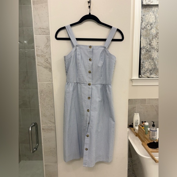 J. Crew Dresses & Skirts - J. Crew Light Blue seersucker dress